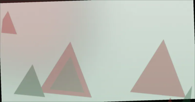 Deep green prism pattern suggesting a defensive shape opening space wide