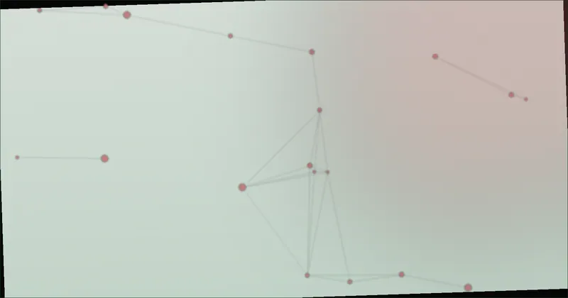 Deep green constellation pattern suggesting early, scattered signs of potential