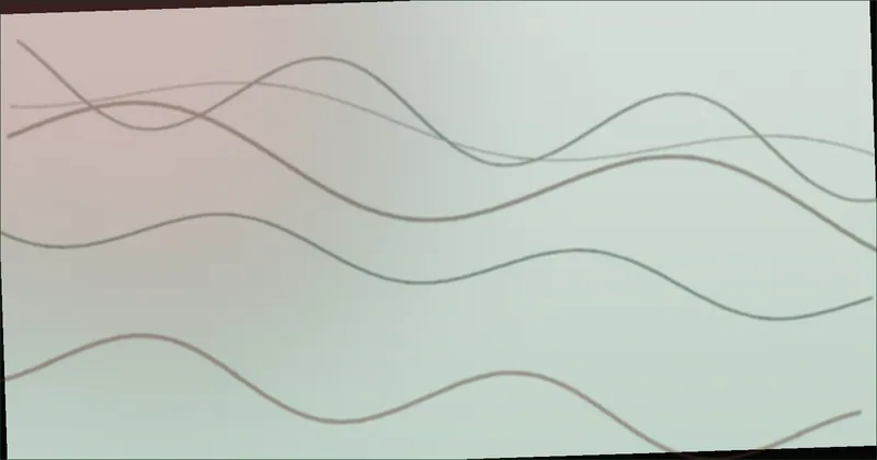 Deep red wave pattern suggesting sound moving through a stadium