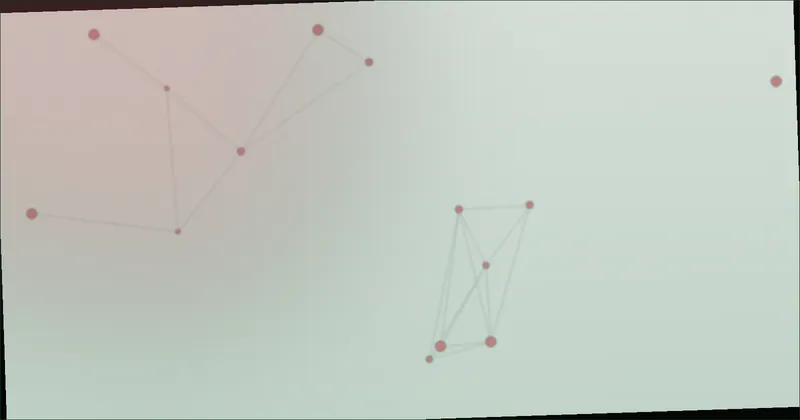 Deep green constellation pattern suggesting scattered trial performances
