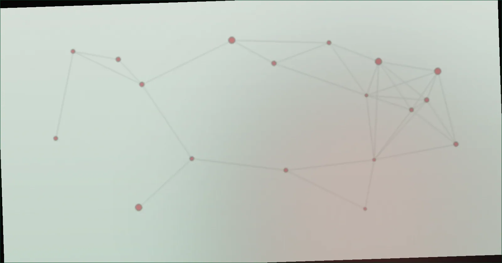 Charcoal constellation pattern suggesting scattered outcomes with a hidden order