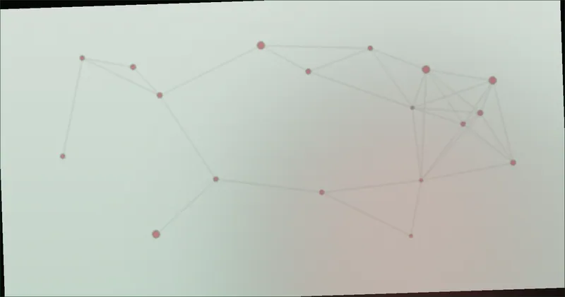 Charcoal constellation pattern suggesting scattered outcomes with a hidden order